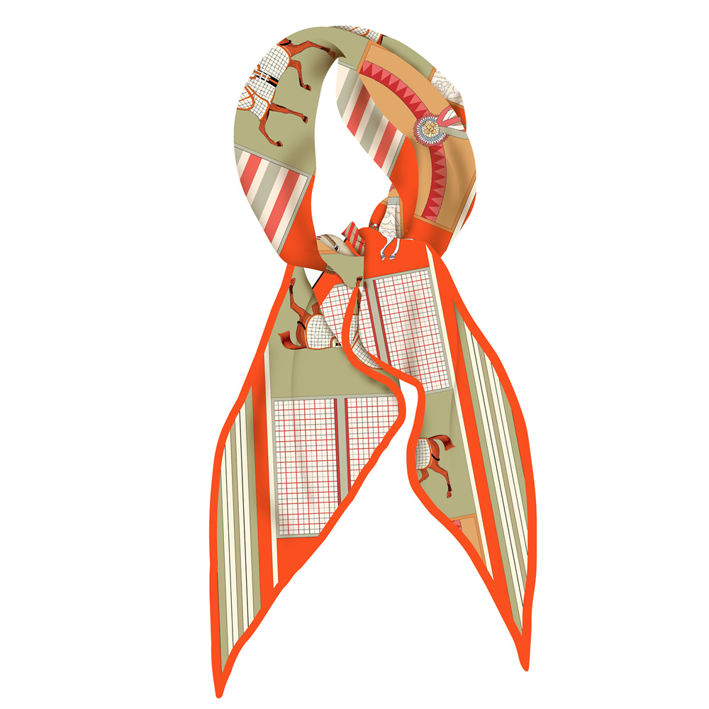 Scarf Silk Square - Yeni Tasarım Moda Baskılı İpek Eşarplar