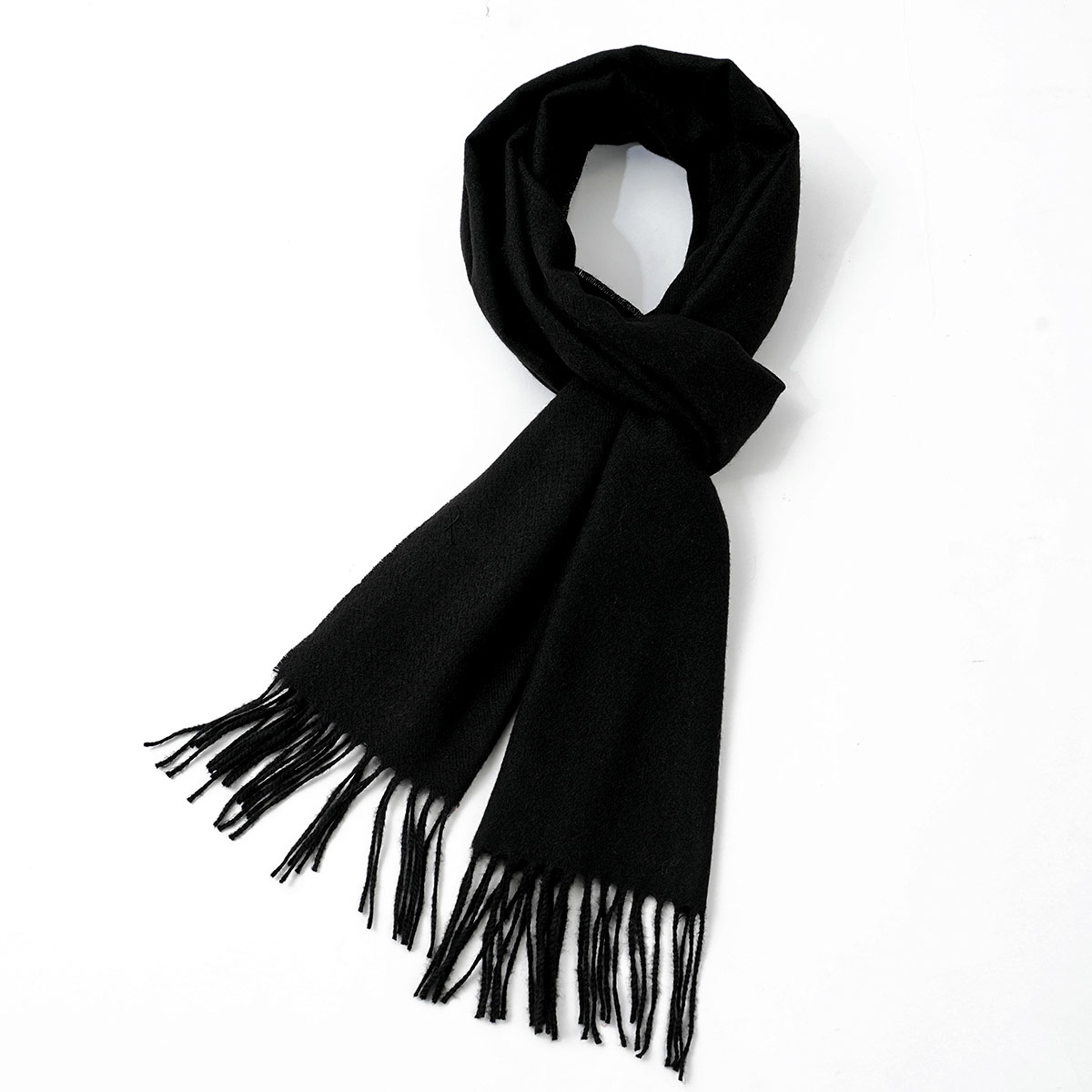 Muffler Men Wool - Erkekler İçin Düz Renk İmitasyon Kaşmir